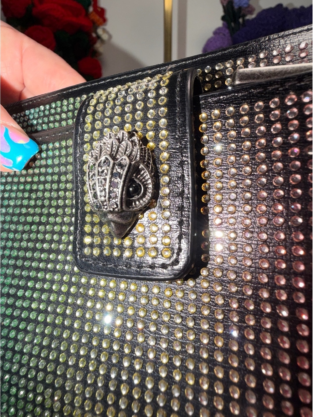 Kurt Geiger London Shoreditch Crystal Crossbody Bag EUC - Picture 3 of 10